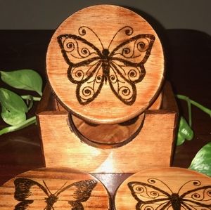 BUTTERFLY- COASTER SET
